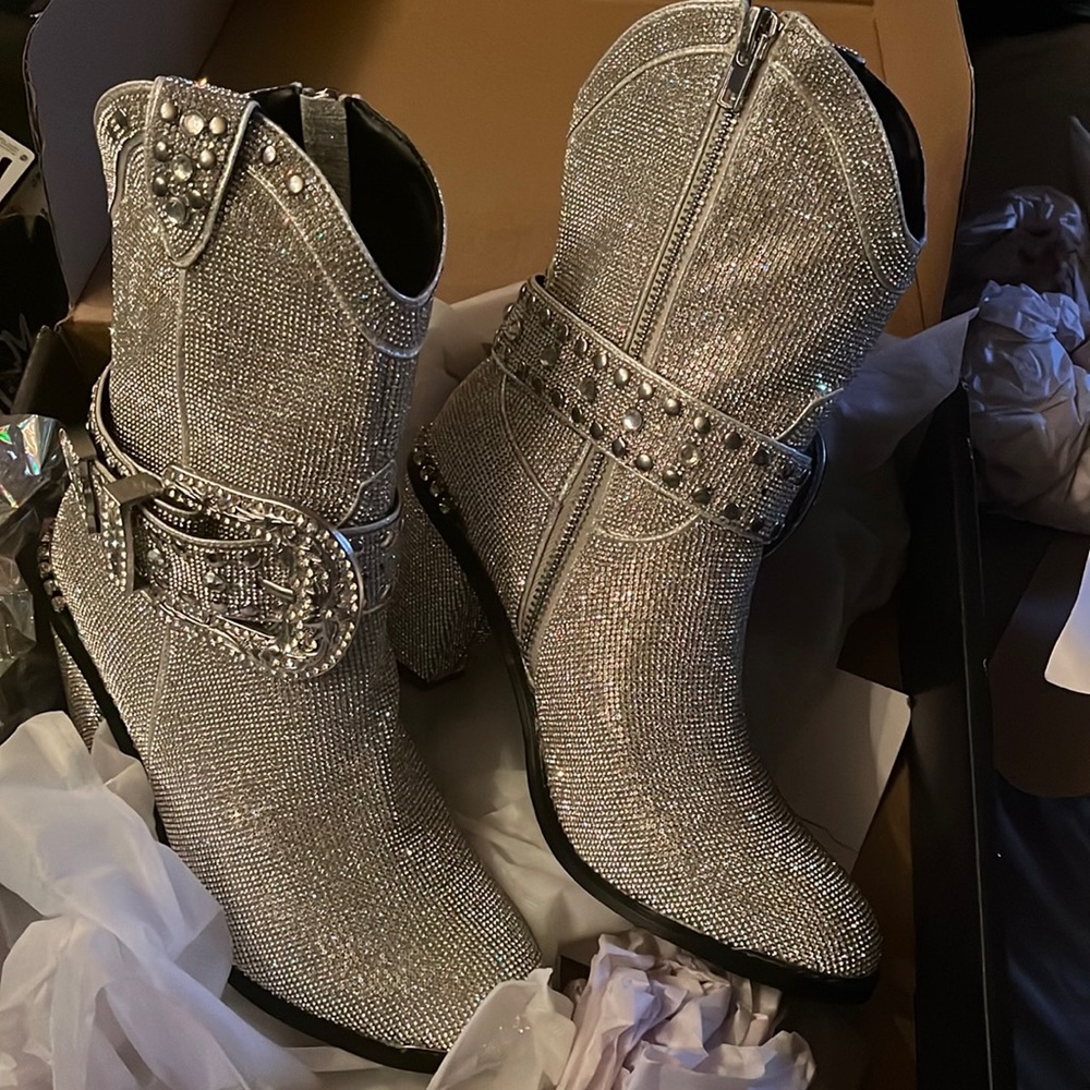 Rhinestone cowboy boots